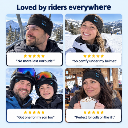 SkiBeats - bluetooth ski headband