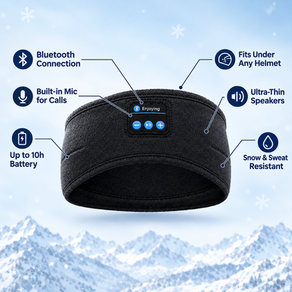 SkiBeats - bluetooth ski headband