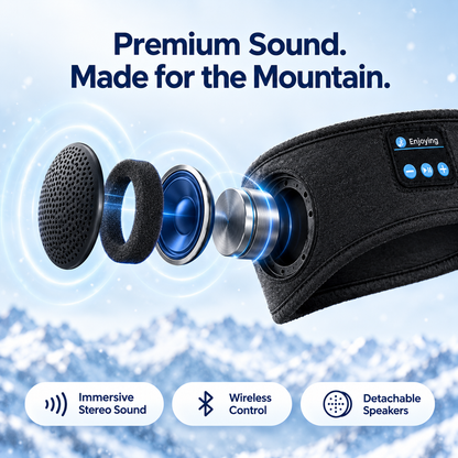 SkiBeats - bluetooth ski headband